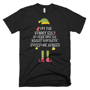 I'm The Funny Elf Gift Shirt Matching Family Group Christmas T-Shirt