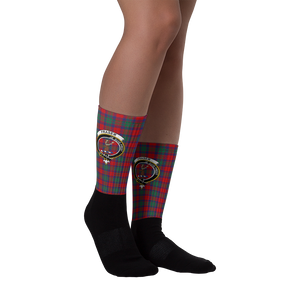 Fraser Of Altyre Scottish Clan Tartan Socks - manashirt