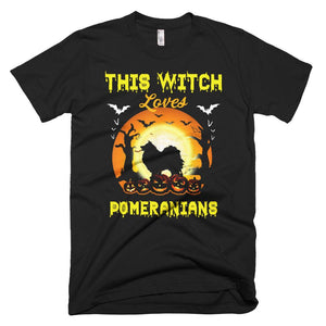 The Witch Loves Pomeranians Cosplay Halloween T-Shirt