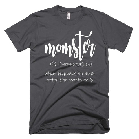 Image of Momster: What Happens To Mom After She Counts To 3 Mother Day T-Shirt