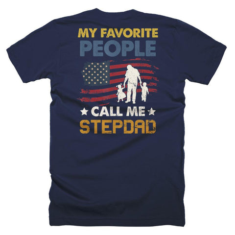 Image of My Favorite People Call Me Stepdad Tshirt Father Day T-Shirt