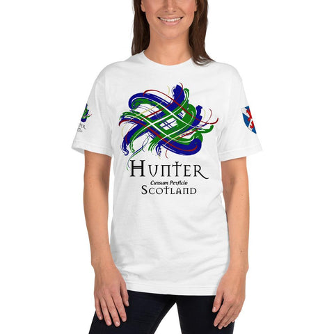 Image of Clan Hunter Tartan Scottish T-Shirt