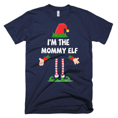 Image of I'm The Mommy Elf Matching Xmas Gift Christmas T-Shirt