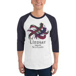 Clan Lindsay Tartan Scottish Sleeve Baseball Tee