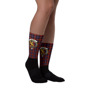 Broun Scottish Clan Tartan Socks - manashirt