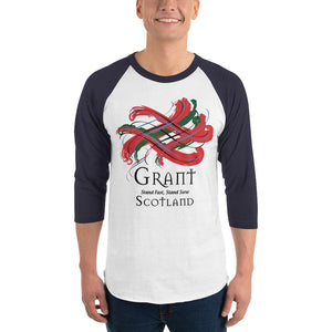 Clan Grant Tartan Scottish Sleeve Baseball Tee