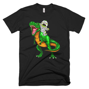 Mummy T-rex Funny Halloween Horror Scary Premium Halloween T-Shirt