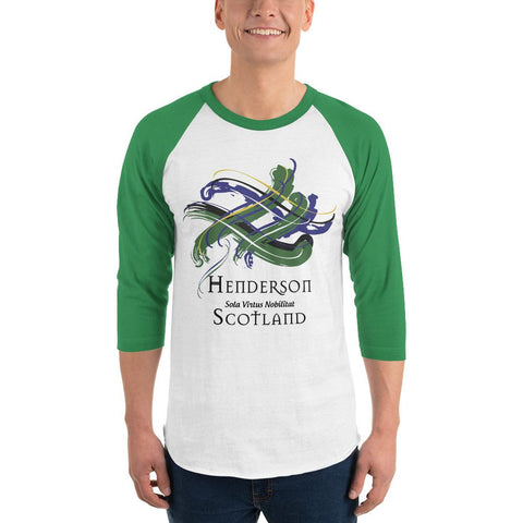 Image of Clan Henderson Classic Tartan Scottish Sleeve Baseball Tee