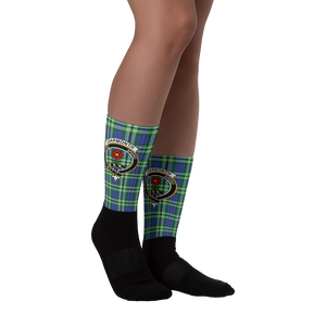 Learmonth Scottish Clan Tartan Socks - manashirt