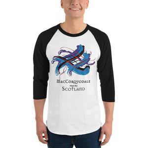 Clan MacCorquodale Tartan Scottish Sleeve Baseball Tee