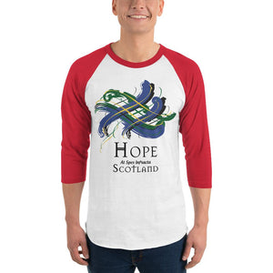 Clan Hope Tartan Scottish Sleeve Baseball Tee