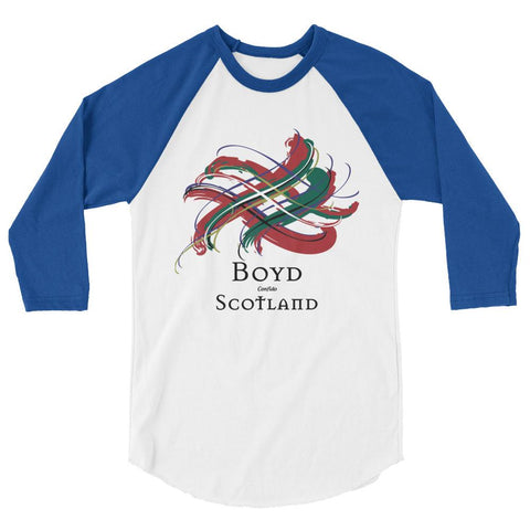 Image of Clan Boyd Tartan Scottish Sleeve Baseball Tee