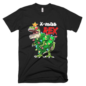 Tree T-Rex Dinosaur Xmas Tree Costume Gift Boys Christmas T-Shirt