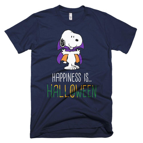 Image of Peanuts Snoopy Happiness is Halloween T-Shirt