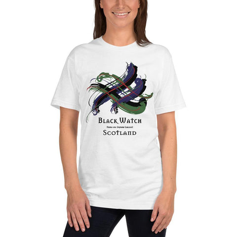 Image of Clan Black Watch Tartan Sottish T-Shirt