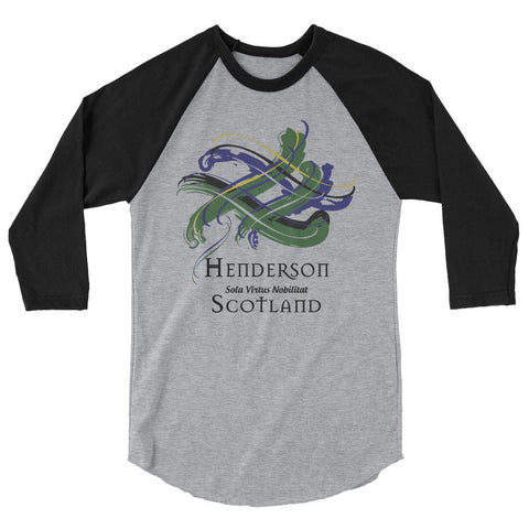 Image of Clan Henderson Classic Tartan Scottish Sleeve Baseball Tee