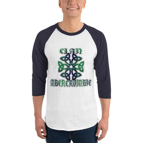 Image of Abercrombie Clan Family Scottish Sleeve Baseball Tee