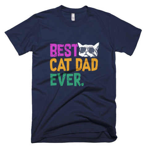 Image of Best Cat Dad Ever Father Day T-Shirt - manashirt