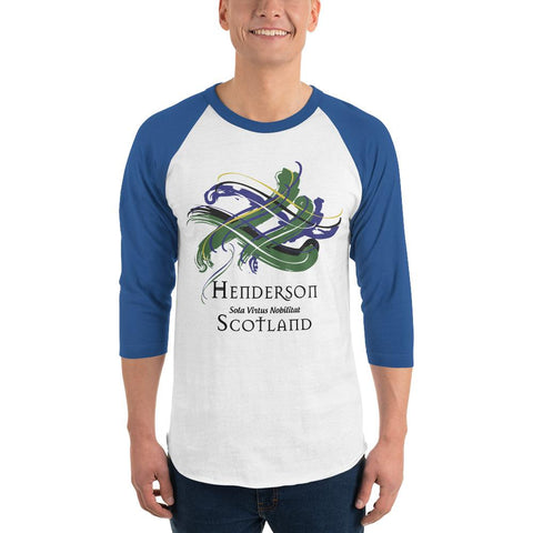 Image of Clan Henderson Classic Tartan Scottish Sleeve Baseball Tee