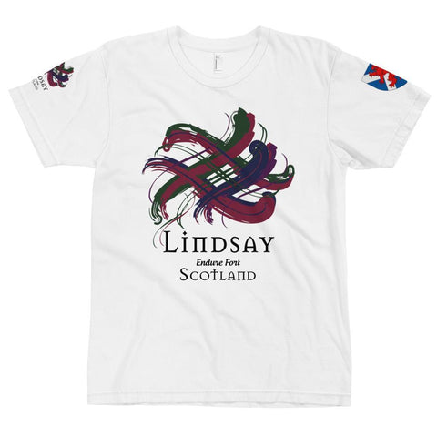 Image of Clan Lindsay Tartan Scottish T-Shirt