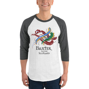 Clan Baxter Tartan Scottish Sleeve Baseball Tee