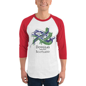 Clan Douglas Tartan Scottish Sleeve Baseball Tee