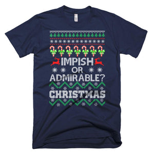 impish or admirable funny christmas t-shirt ugly sweater gift shirt