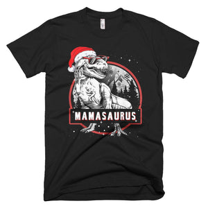 T-Rex Christmas T-Shirt Mama Saurus Dinosaur