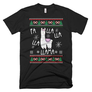 Ugly Christmas T-Shirt Sweater LLama Funny Holiday