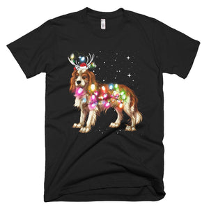 Xmas Lights Cavalier King Charles Spaniel Dog Christmas T-Shirt