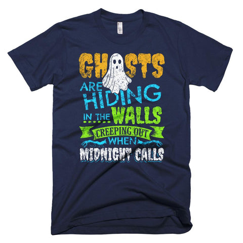 Image of Halloween Ghost Halloween Spider Webs Halloween T-Shirt