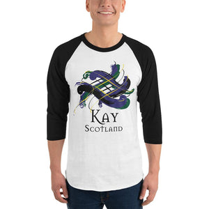 Clan Kay Tartan Scottish Sleeve Baseball Tee