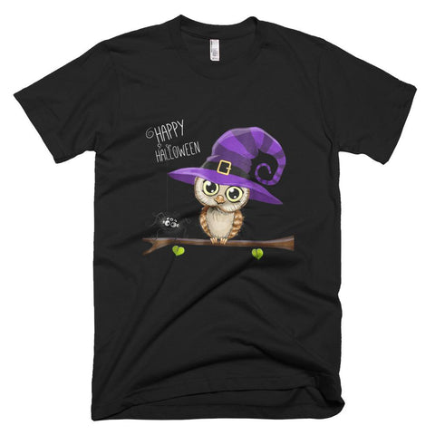 Image of Owl Witch Happy Halloween T-Shirt