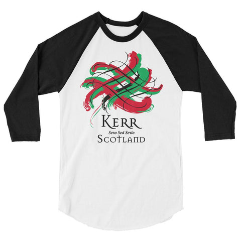 Image of Clan Kerr Tartan Scottish Sleeve Baseball Tee