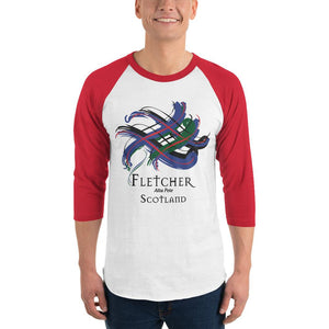 Clan Fletcher Tartan Scottish Sleeve Baseball Tee