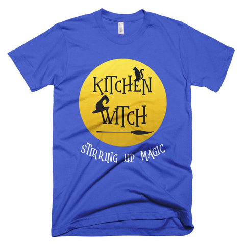 Image of Kitchen Witch Stirring Up Magic Premium Halloween T-Shirt