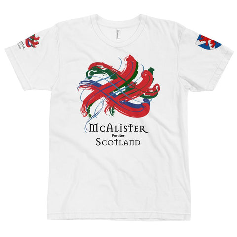 Image of Clan McAlister Tartan Scottish T-Shirt