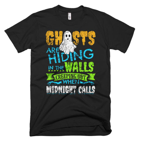 Image of Halloween Ghost Halloween Spider Webs Halloween T-Shirt