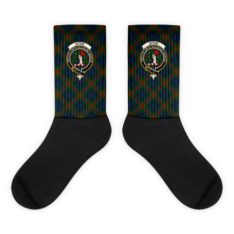 Image of Aiton Clan Plaid Socks - manashirt