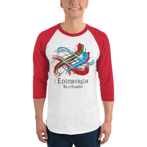 Clan Edinburgh Scotland Tartan Scottish Sleeve Baseball Tee