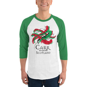 Clan Carr Tartan Scottish Sleeve Baseball Tee