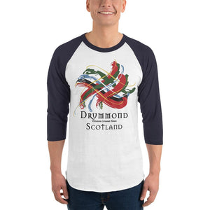 Clan Drummond Tartan Scottish Sleeve Baseball Tee