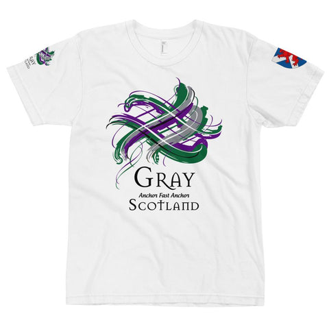 Image of Clan Gray Tartan Scottish T-Shirt