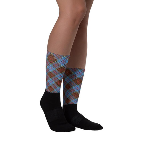 Image of Anderson Modern Tartan Christmas Socks - manashirt