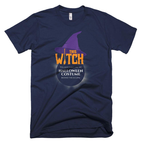 Image of This Witch Costume Behind The Eclipse Funny Halloween T-Shirt