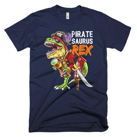 Image of Dinosaur Pirate Hat Boys Gift Halloween T-Shirt