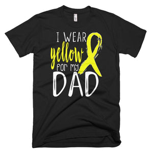 Awareness I Wear Yellow For My DAD Funny Father Day T-Shirt