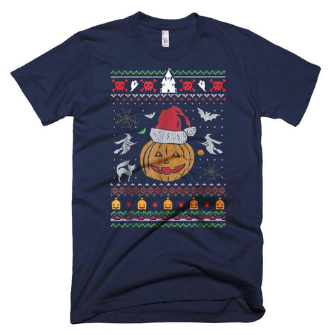 Image of Awesome Ugly Halloween Sweater Lovers Halloween T-Shirt