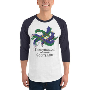 Clan Farquharson Tartan Scottish Sleeve Baseball Tee