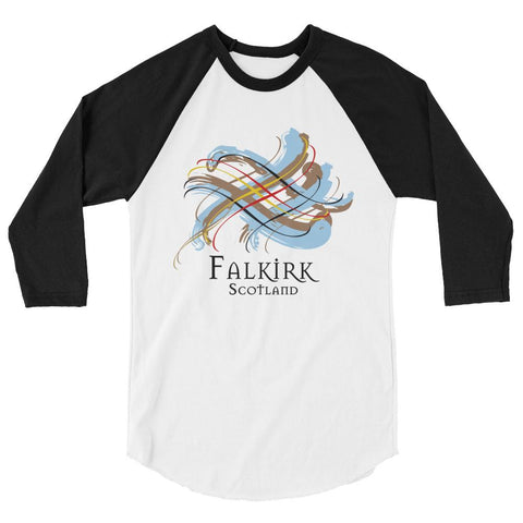 Image of Clan Falkirk Scotland Tartan Scottish Sleeve Baseball Tee